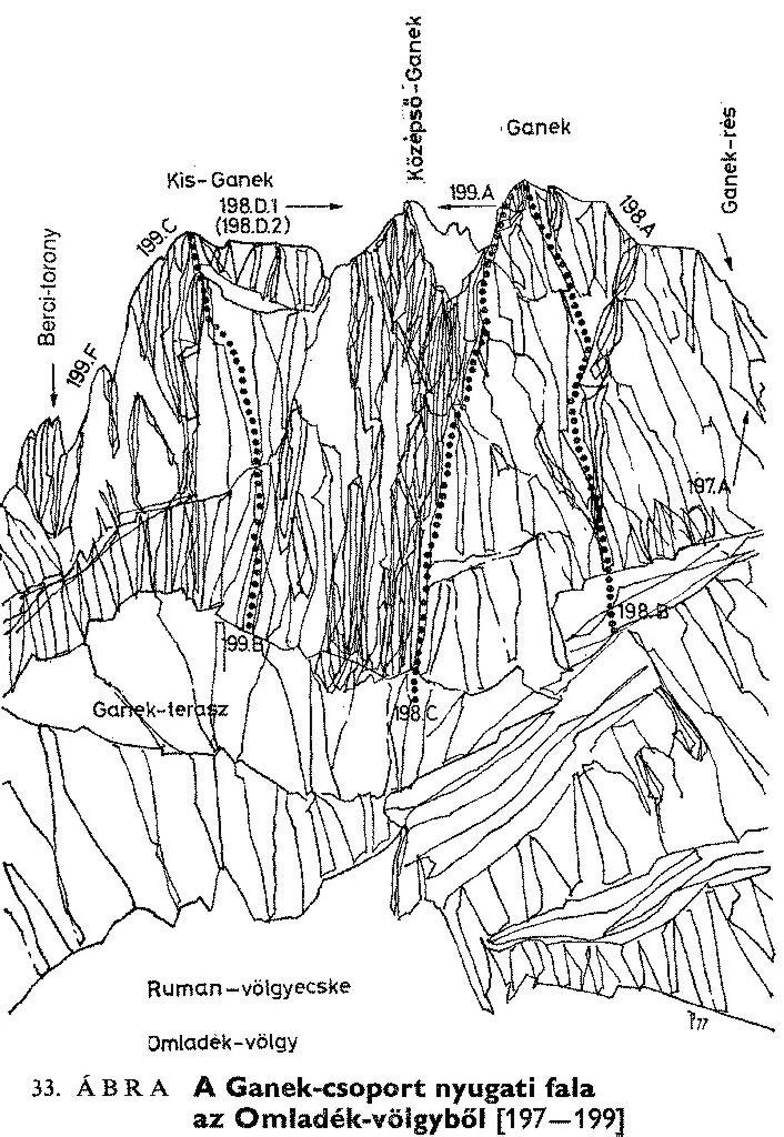 Ganek-csoport ny. fala az Omladék-völgyből